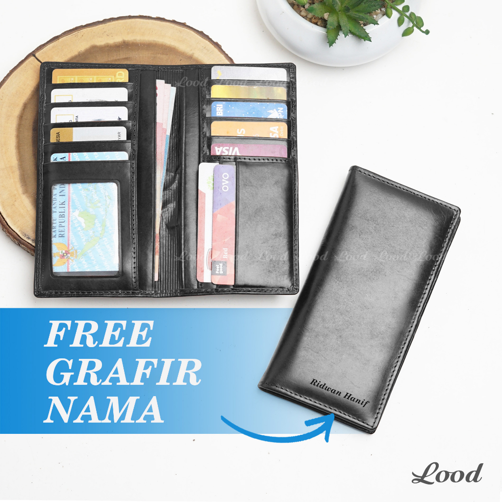 DOMPET SOWHY PANJANG KULIT ASLI PRIA WANITA UNISEX ORIGINAL 100% LONG WALLET - 10000% KULIT ASLI GRATIS UKIR NAMA