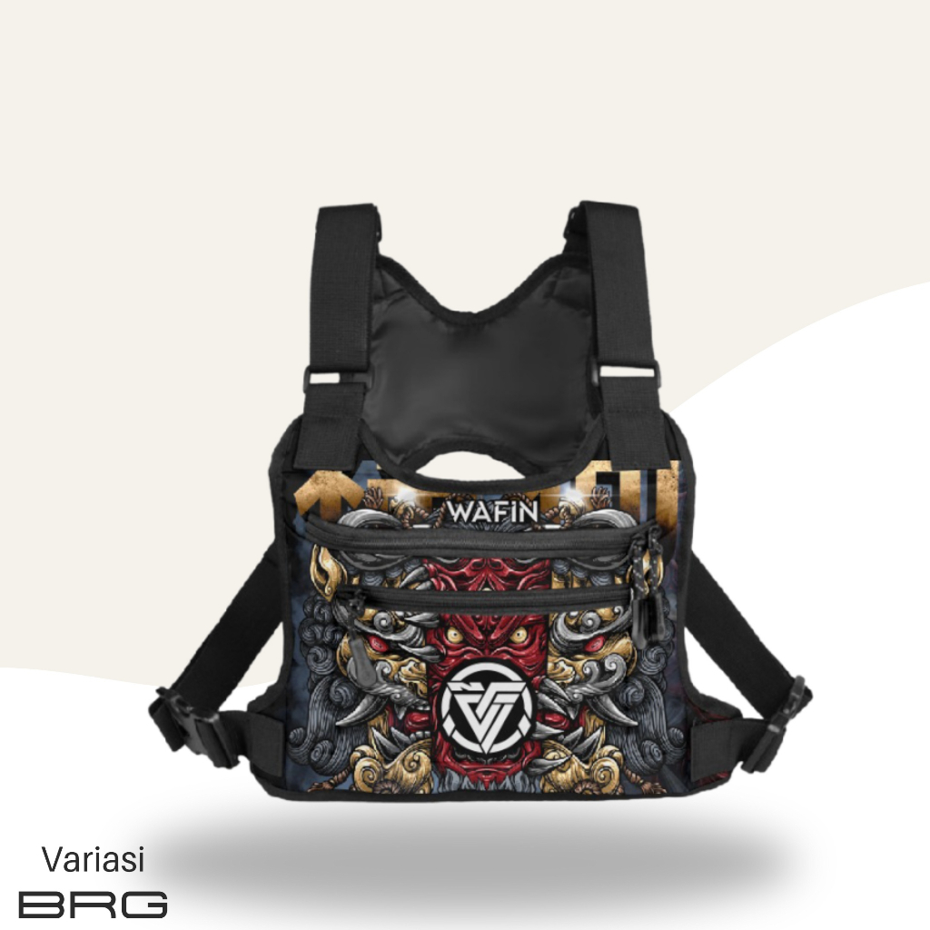 Tas dada pria rompi tactical chest bag pelindung dada chestbag motor