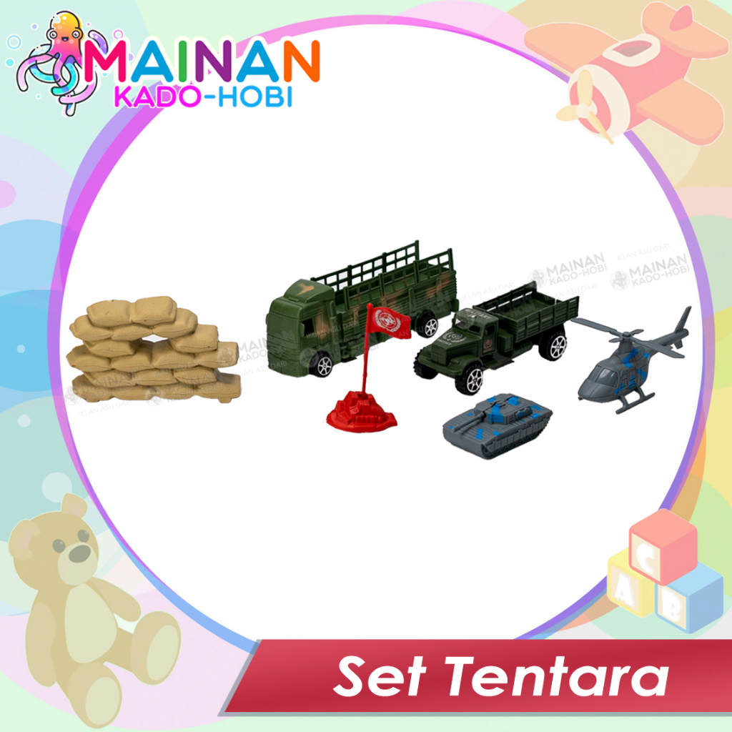 SET MAINAN SENSORIK ANAK TENTARA SOLDIERS ARMY STORY