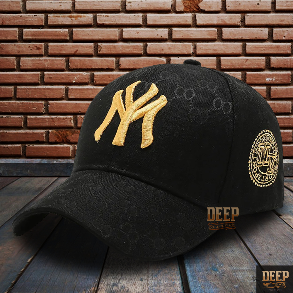 Topi Baseball Pria / Wanita Fashion Dewasa | Topi Hitam NY Korean Style | Topi Aesthetic Cowok Keren