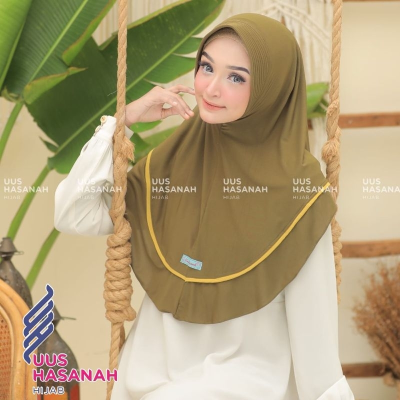 (Uus Hasanah) ZENATA •jilbab instan jersey ballerina•hijab instan pet list