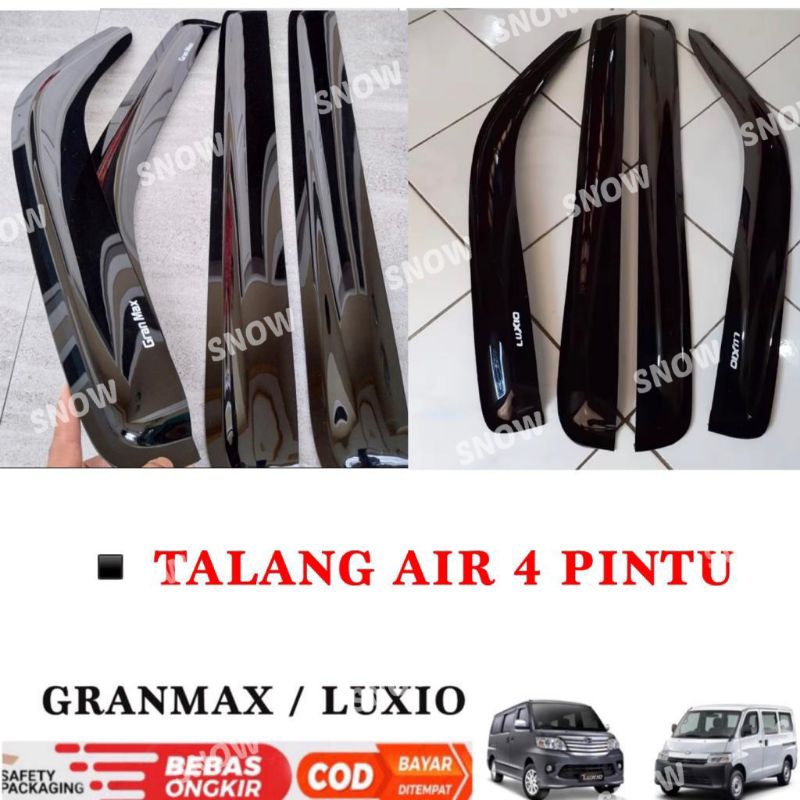 Talang Air Gran Max Granmax Luxio Side Visor Slim Hitam