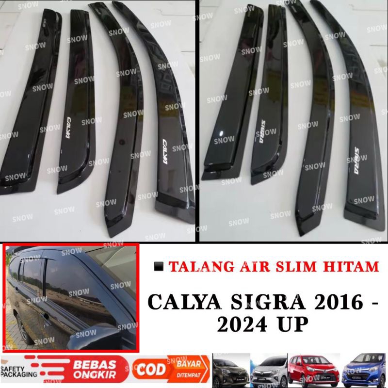 Talang Air Calya Sigra 2016 2019 2022 2023 2024 UP Side Visor Hitam