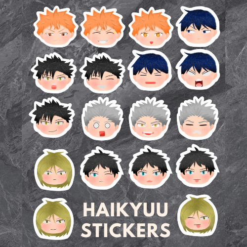 

HAIKYUU ★ Stiker Anime HAIKYUU!! ★ Sticker Anime Anti Air ★ Fanmerch by katsuuneko