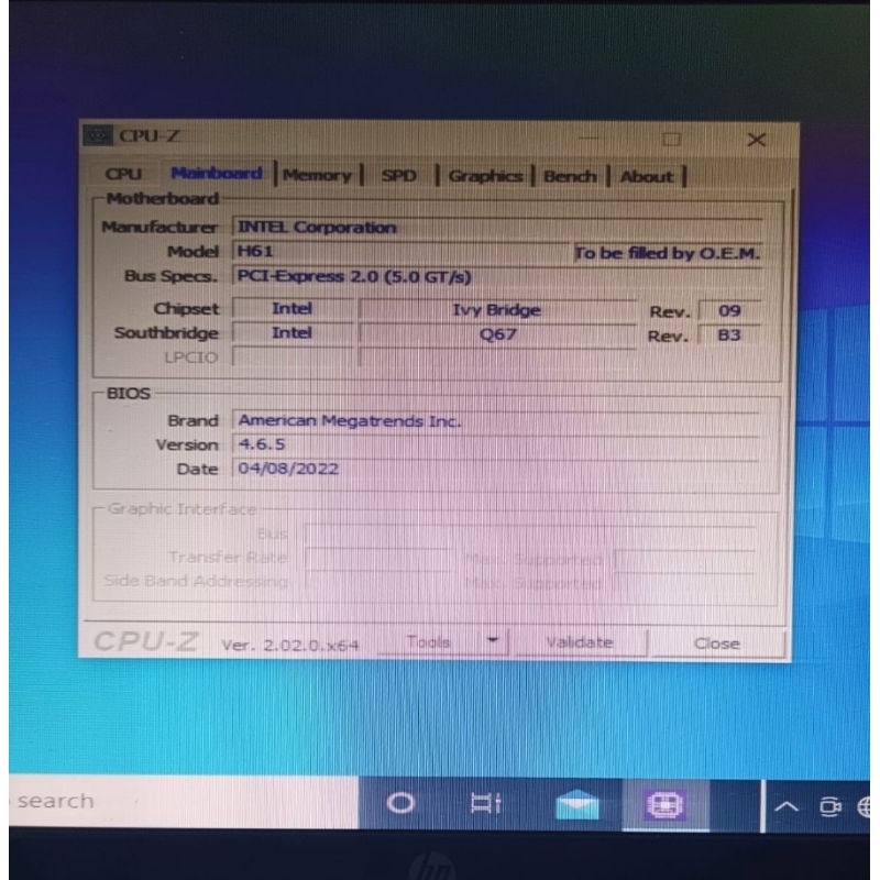 Motherboard Consistent H61 DDR3 LGA 1155