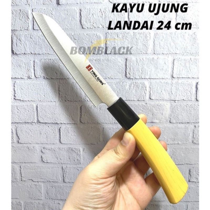 Pisau Dapur Daging Sushi Sashimi Jepang Koki Chef Tajam LANDAI 24 cm MURAH