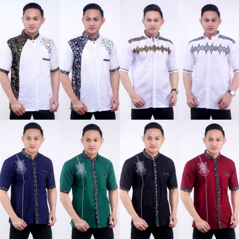 BATIK KEMEJA  PRIA KOMHINASI  FULL PRADA