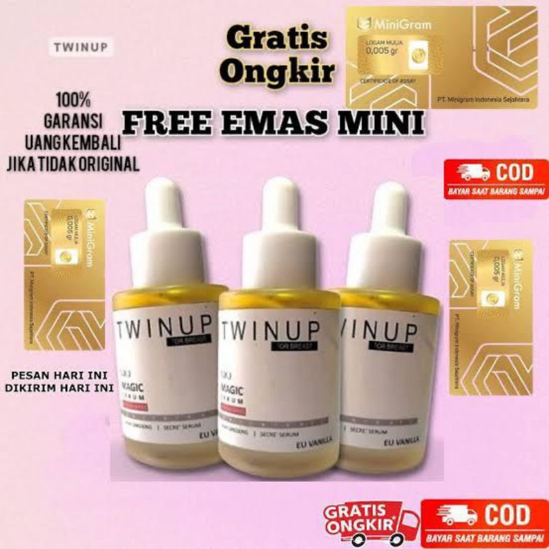 𝐎𝐑𝐈 𝟏𝟎𝟎% TWINUP MAGIC SERUM 35ML twinup serum pembesar asli TWINUP MAGIC Serum Pembesar & Pengencang