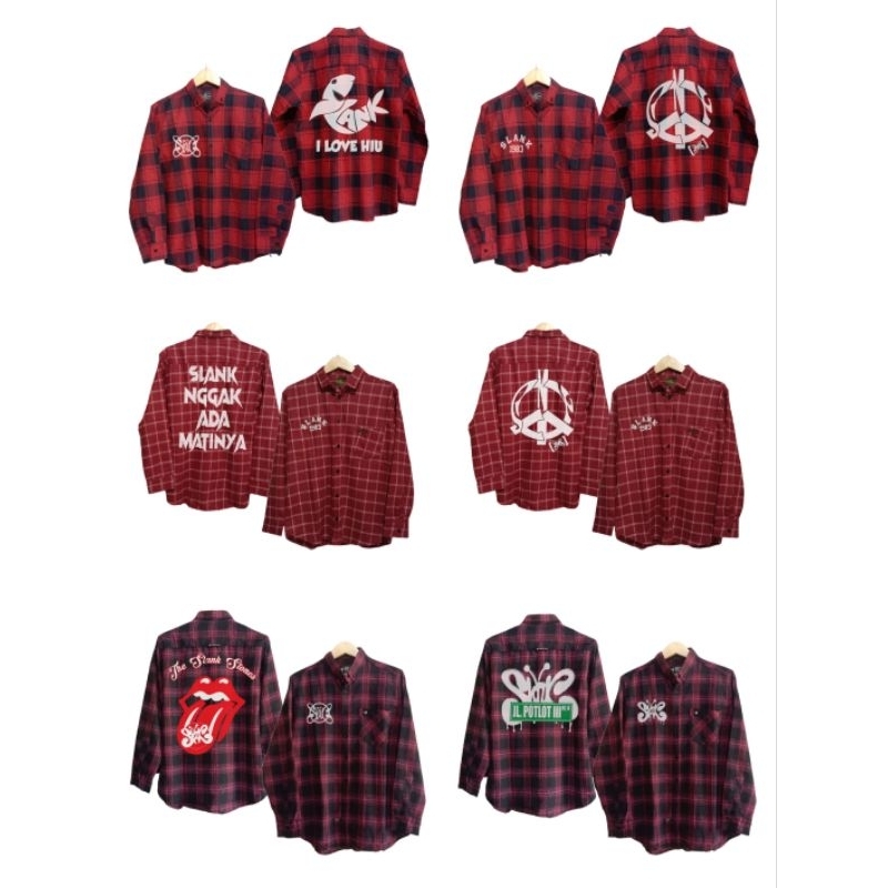 KEMEJA SLANK ORIGINAL SLANKERS//FLANEL SLANK//SLANK 1983//MERCHANDISE SLANK//ACCESORIES SLANK//COD