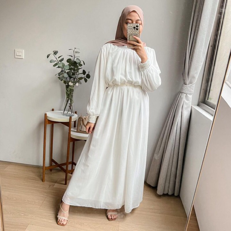 Zivatra Dress by Oclo | Dress Gamis Simple manik raya collection lebaran