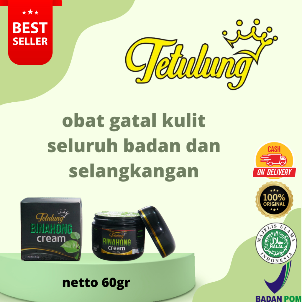 Cream Binahong 60g-Salep Gatal Paling Ampuh Untuk Penyakit Kulit-Salep Gatal Paling Ampuh