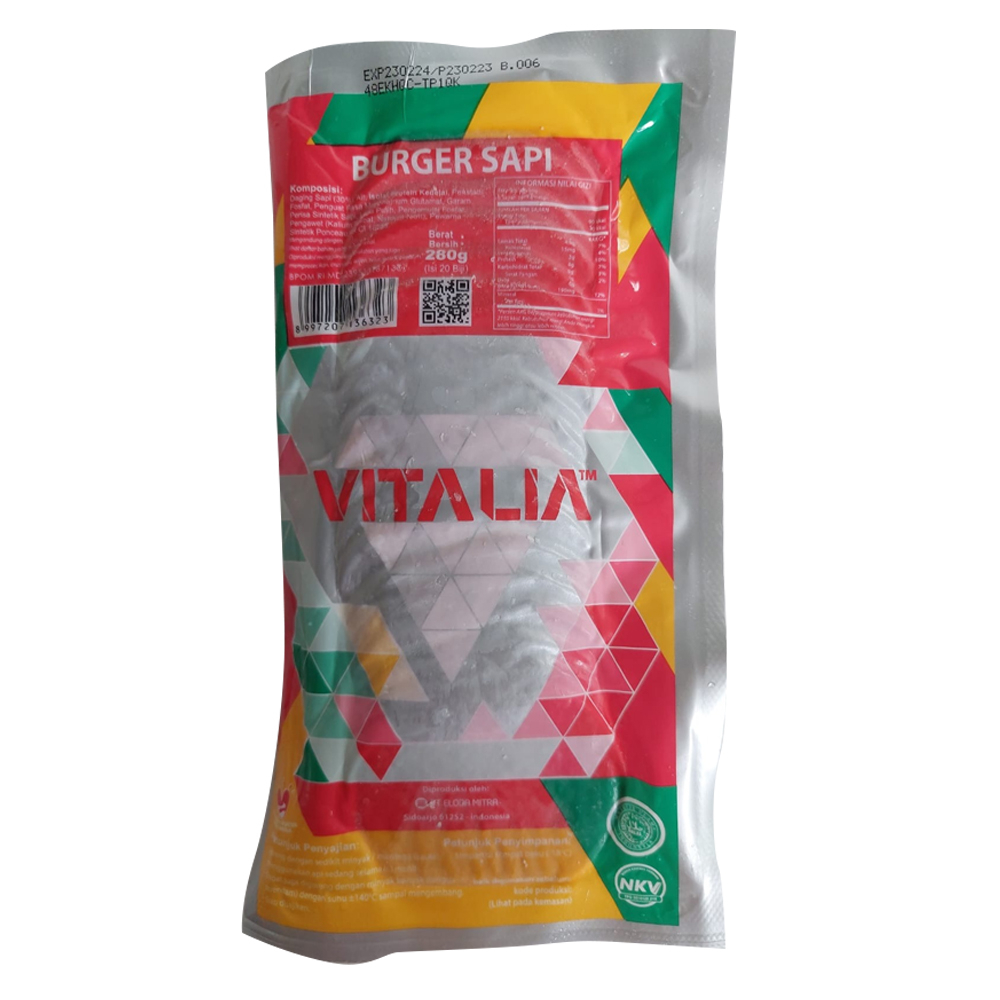 

VITALIA BURGER SAPI MINI 20S 280GR