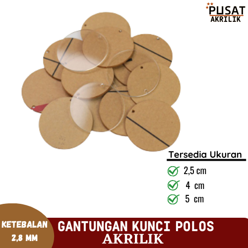 Ganci Akrilik Polos Ganci Akrilik Bening Polos Bulat Gantungan Kunci Untuk Kerjinan Polosan Murah De