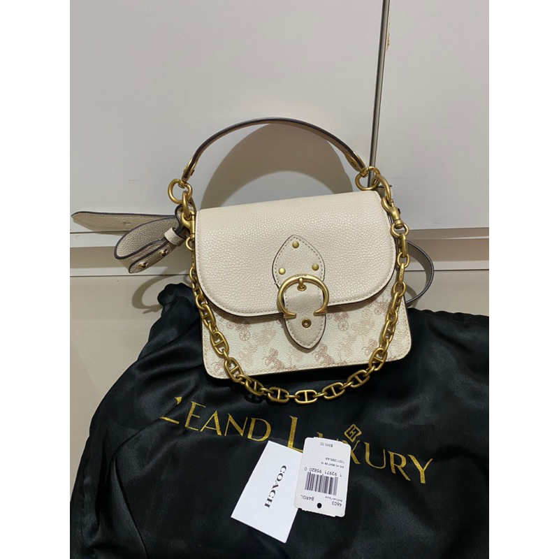 PRELOVED COACH Beat 18 in signature chalk taupe