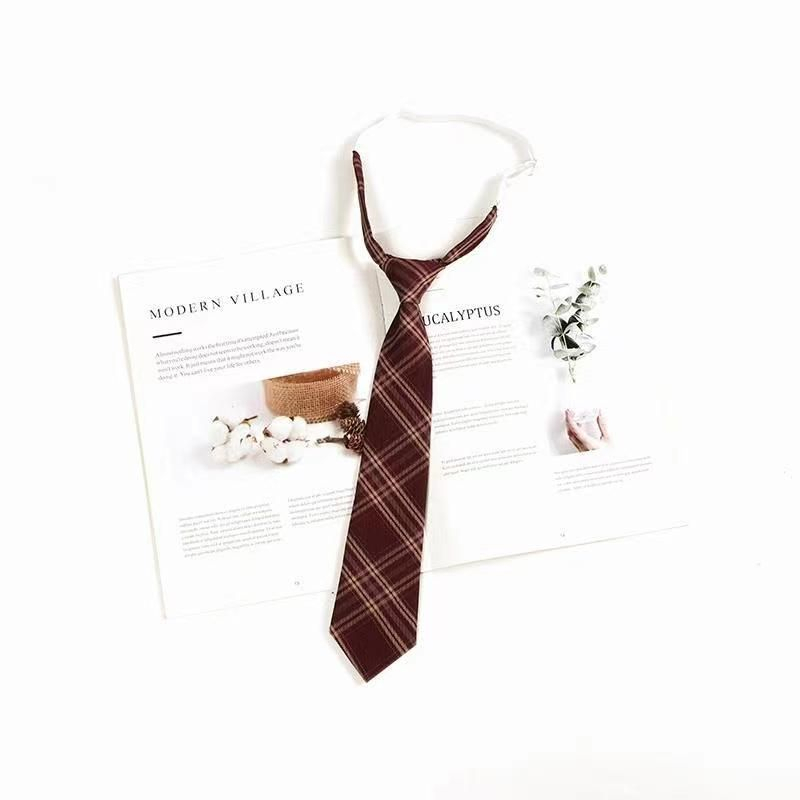 Dasi Wanita Seragam Sekolah Women'S Solid Color Neck ​Tie Sekolah College Malas Dasi Kecil Dasi