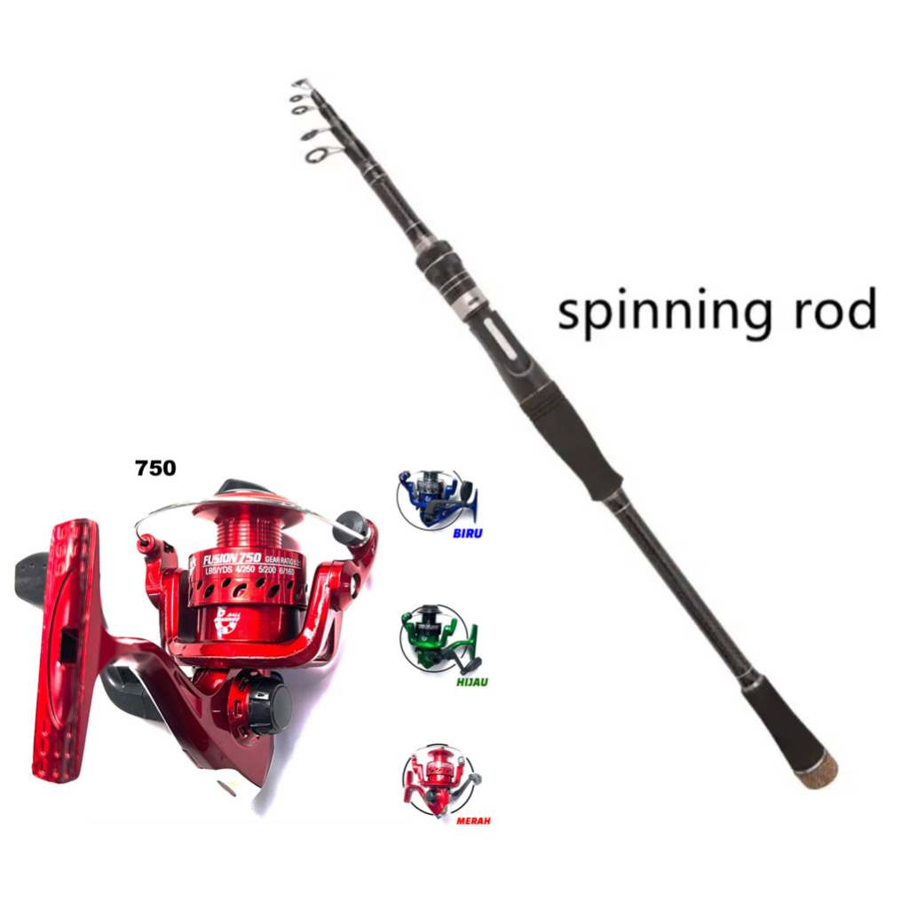 SET JORAN CASTING SPINNING ULTRALIGHT UL RUAS PENDEK ACTION MH POWER METAL REEL WARNA REEL RANDOM