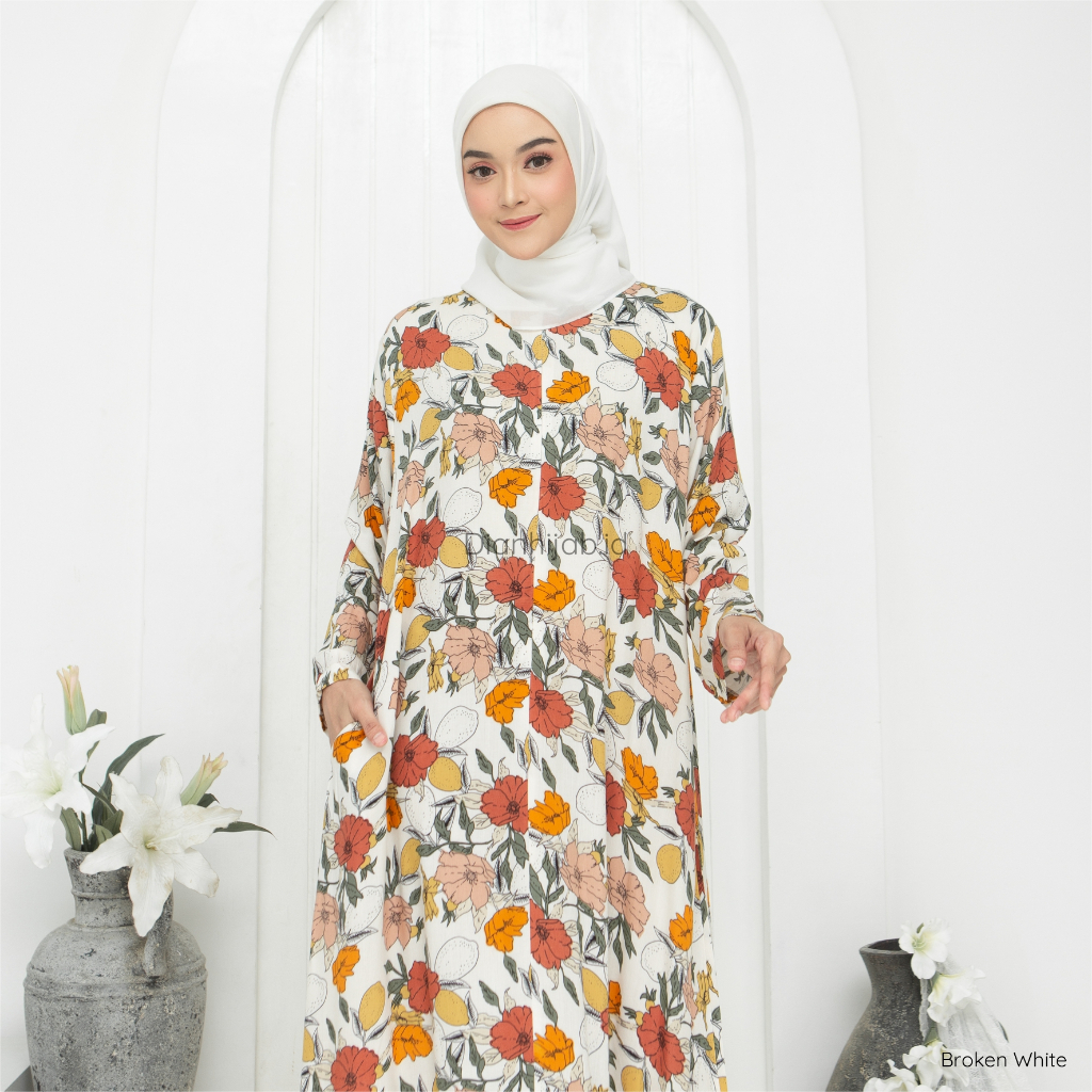 Gamis Dewasa Homey Dress Rania Series By Dianhijab.id - Bahan Rayon Viscose Premium Gamis Dewasa Luxury Gamis Pengajian Adem Nyaman Dipakai - Bisa COD