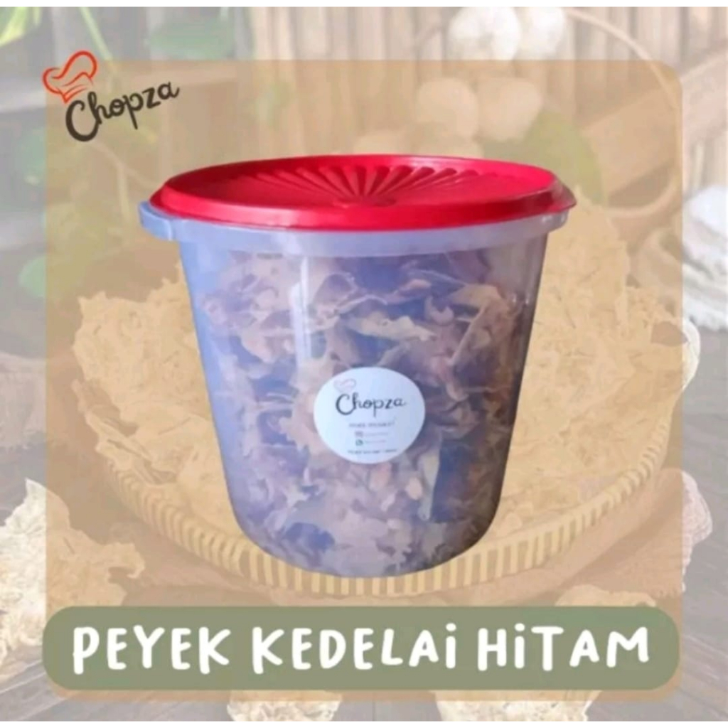 

Chopza Peyek / Peyek Kedelai Hitam Toples Bulat 800 GR / Cemilan home made / Rempeyek Renyah / Cemilan sehat