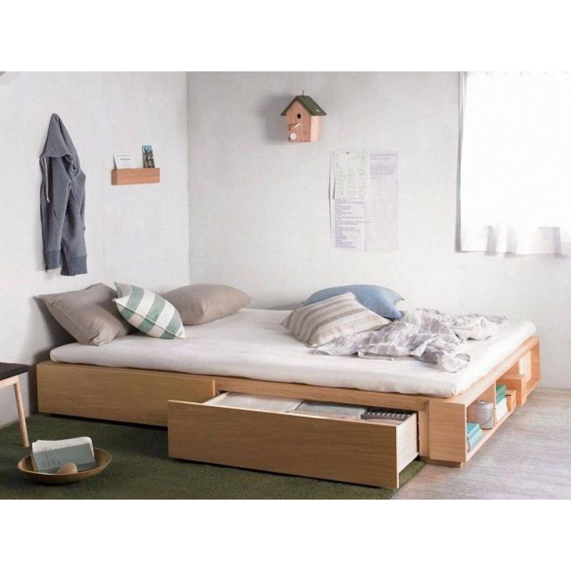 tempat tidur dipan kayu 100x200