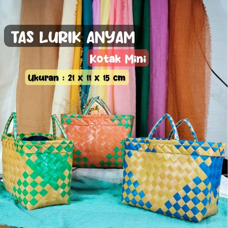 Tas Anyam Mini Tas Kotak Hampers Tas Souvenir