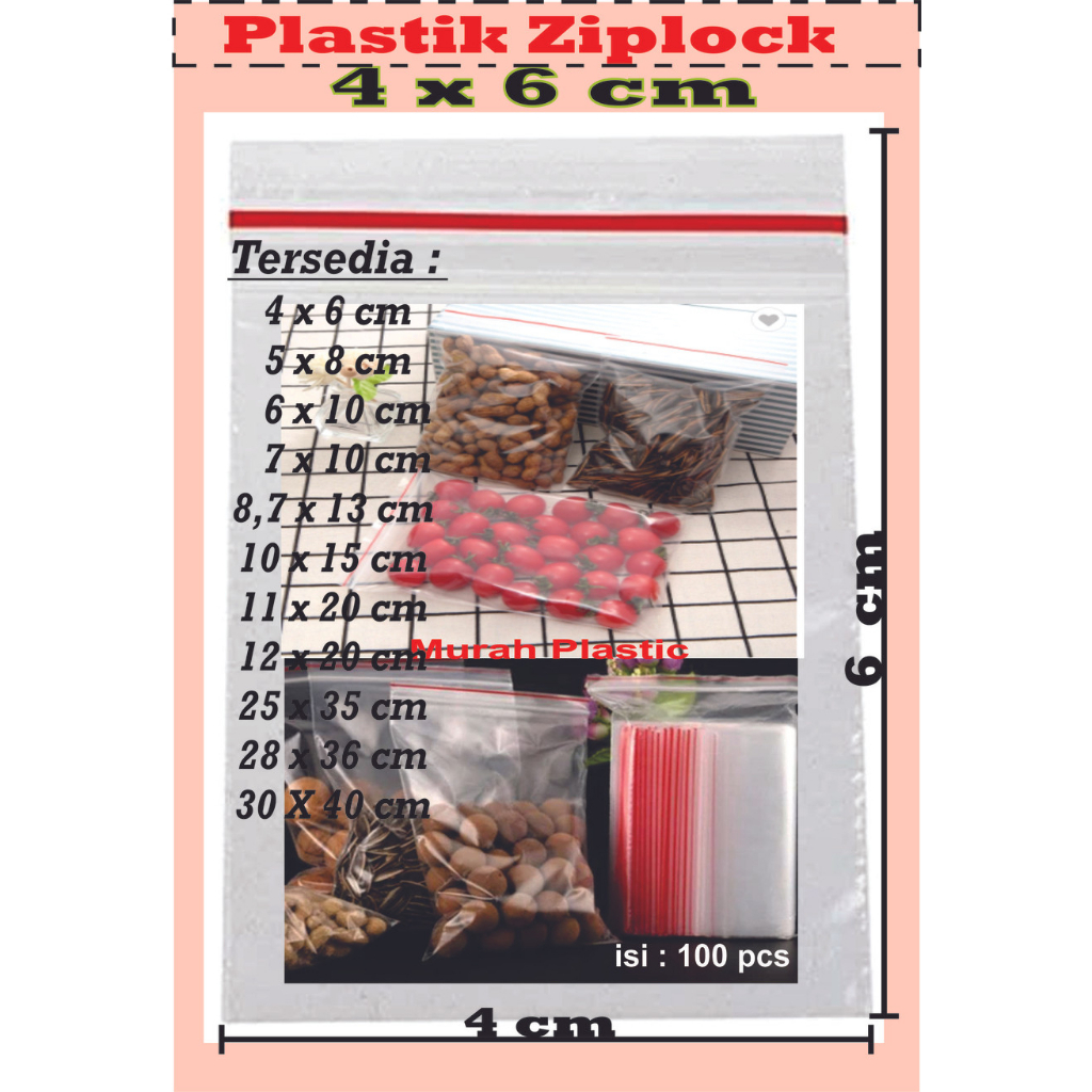 PLASTIK ZIPLOCK/KLIP 4X6