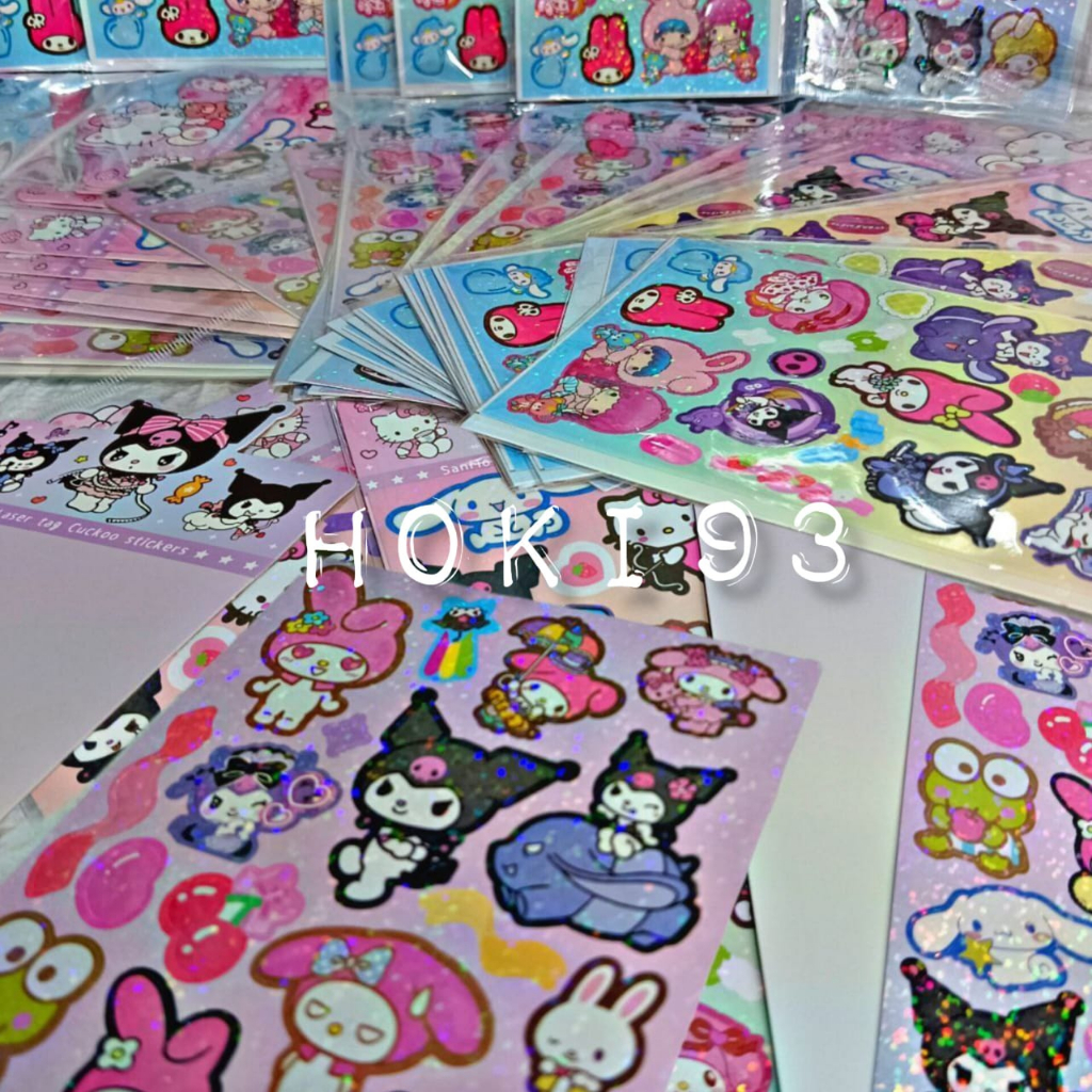 STIKER KARAKTER SANRIO Cinnamonroll kuromi STIKER LUCU