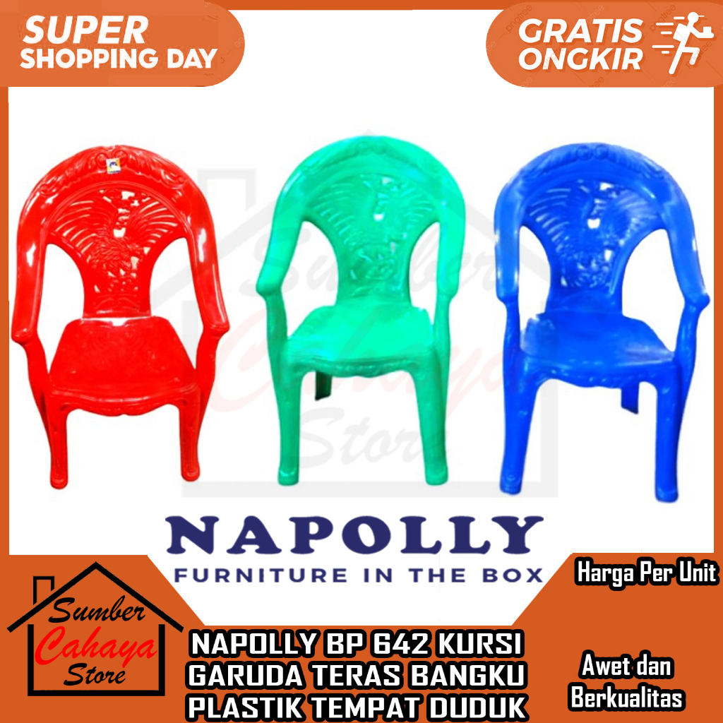 Napolly Bp 642 Garuda Kursi Teras Plastik Bangku Tamu Santai Warteg Warung Pelastik Napoly Nappoli N
