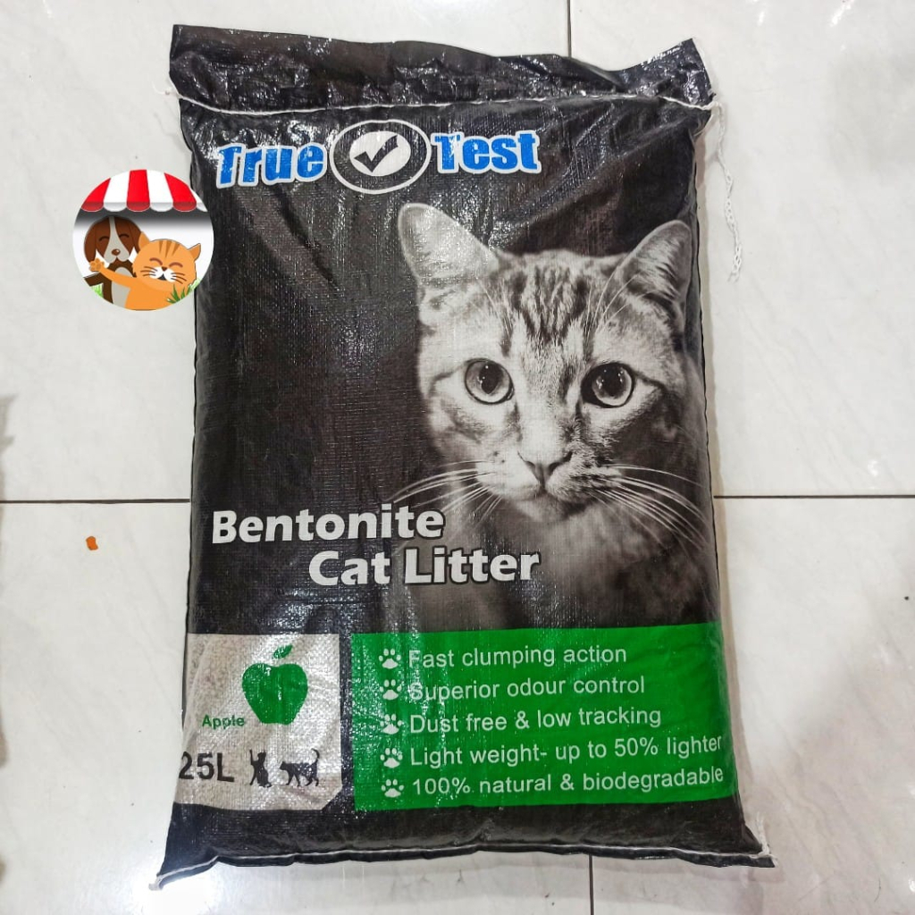 Pasir Kucing Gumpal Wangi Bentonite True Test 25ltr