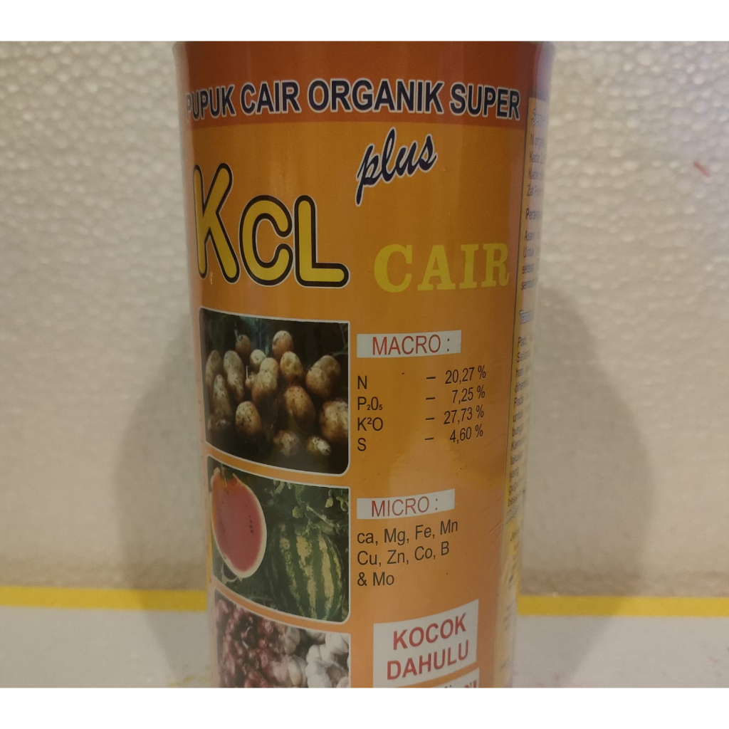 Pupuk Organik Cair Super Bio KCL - KCL Cair plus 1liter