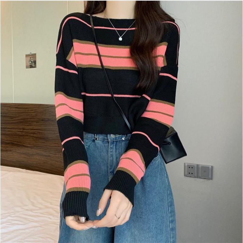 CHIRAA KNITE SWEATER | SWEATER RAJUT WANITA KOREAN KNITTED KEKINIAN