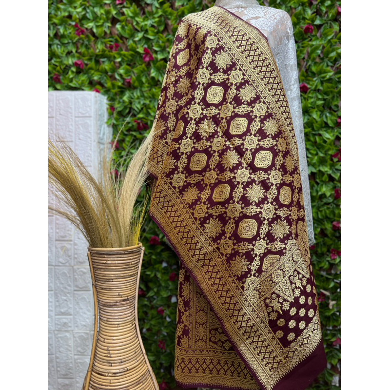 songket Palembang TENUN tangan Tiga negeri dan songket Palembang berlian