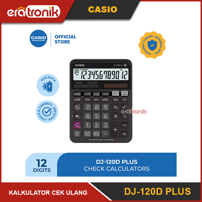 

Kalkulator DJ-120D PLUS Cek Ulang