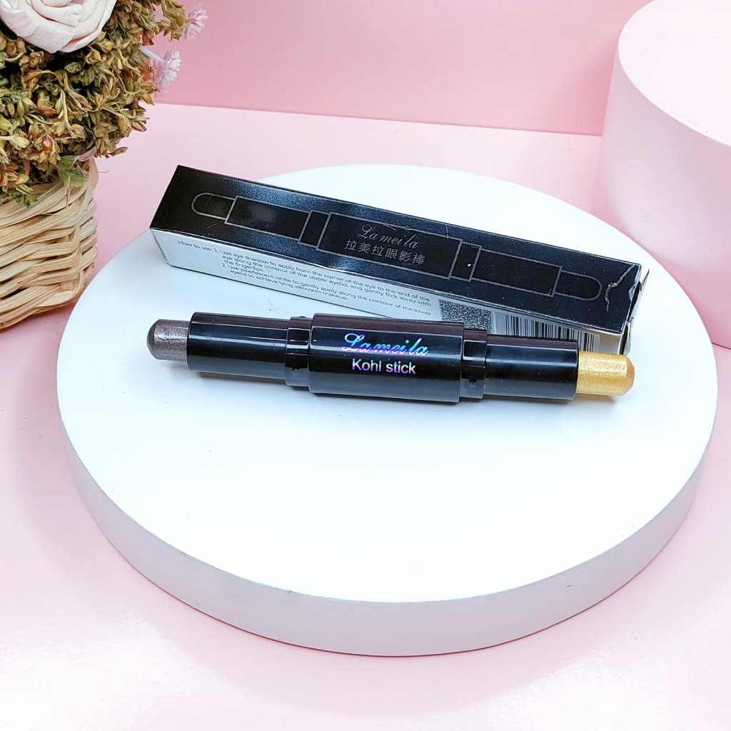 [READY !!!] Lameila 3045 Duo Eyeshadow Stick Waterproof &amp; Long Lasting / EYESHADOW STICK