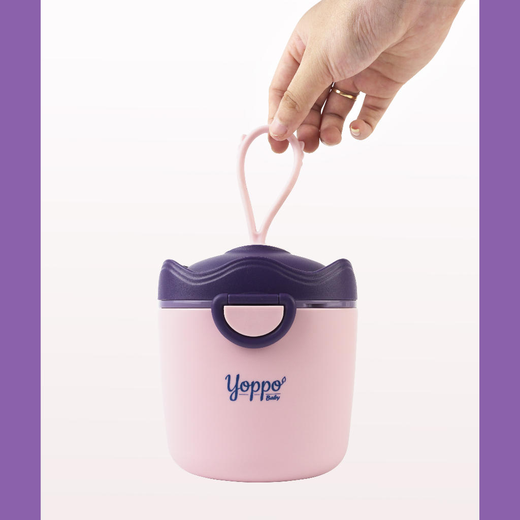Wadah Susu Bubuk / Wadah Susu Travel / Kotak Susu Bubuk / Toples Susu Travel Yoppo Baby