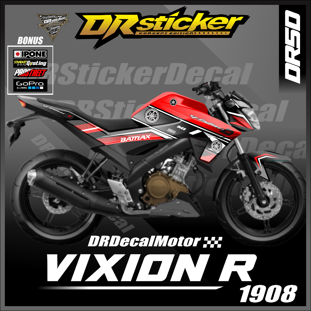 Decal Vixion R Full Body Stiker Vixion R Full Body Striping Vixion R Variasi Full Body Decal Vixion 
