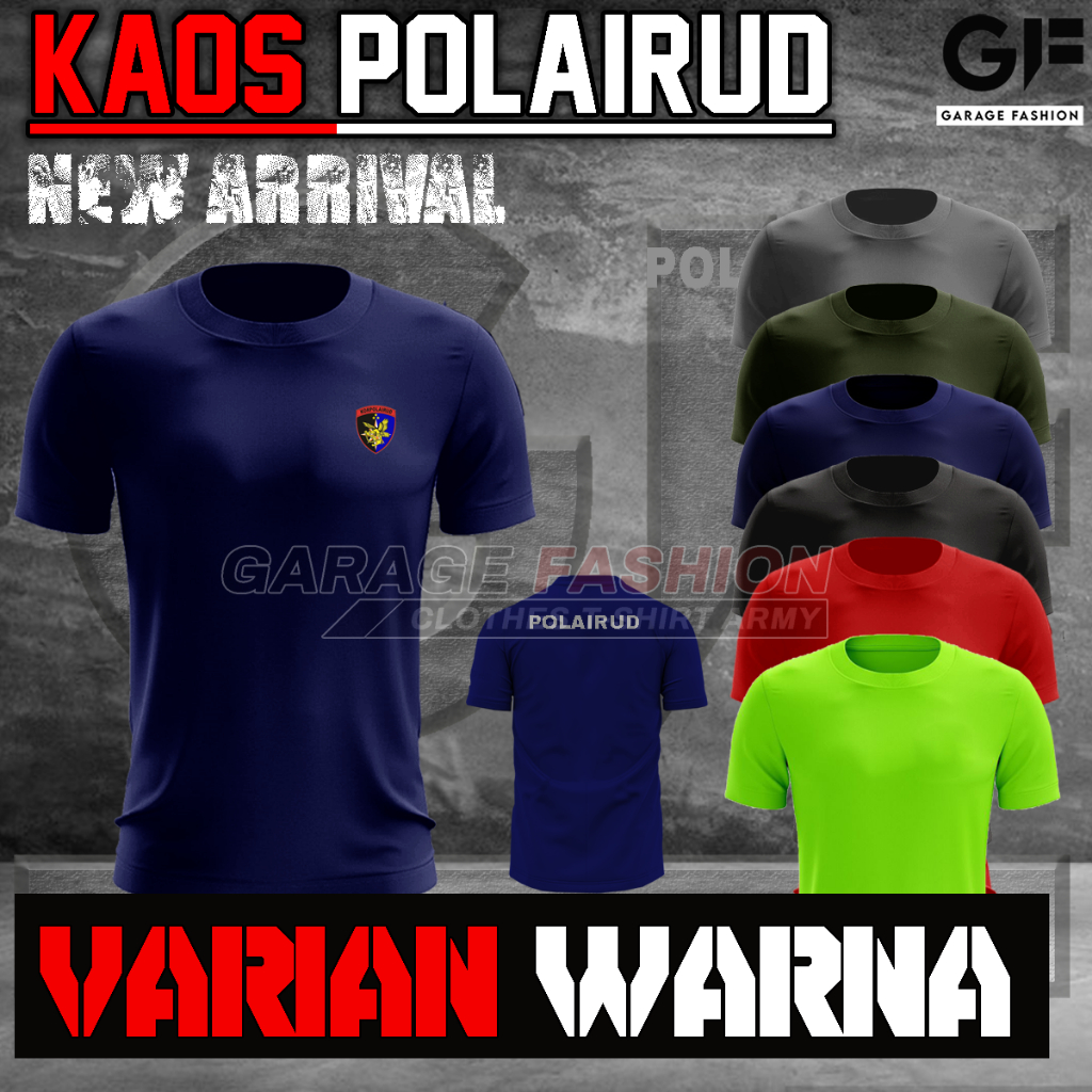 Kaos Polairud / Baju Korps Polairud / Kaos Jersey Polairud / Baju Olahraga Polairud / Bahan Dryfit /