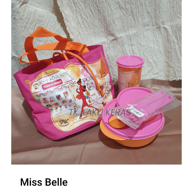 Tupperware Miss Belle Set - wadah bekal makan kantor sekolah anak dan dewasa