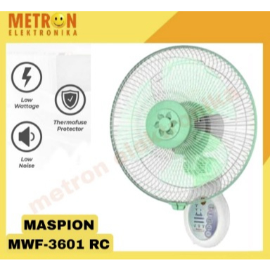 MASPION MWF 3601RC KIPAS ANGIN / WALL FAN 14 INC / MWF3061RC