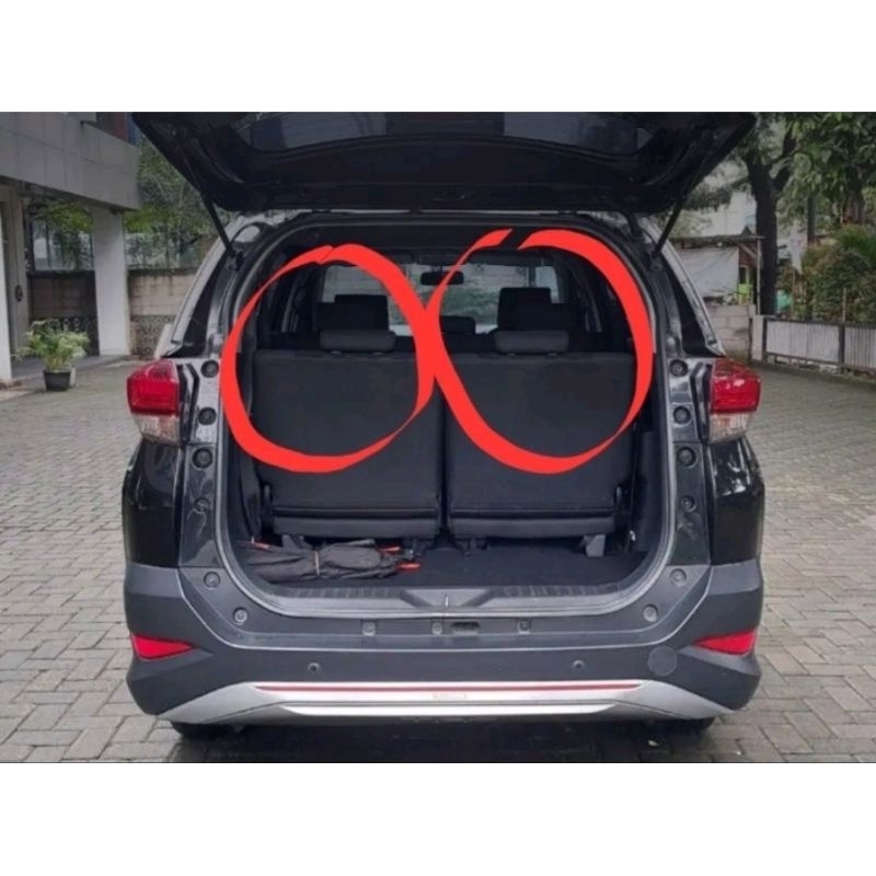 headrest jok belakang all new rush terios 2016 up sandaran kepala jok mobil toyota daihatsu