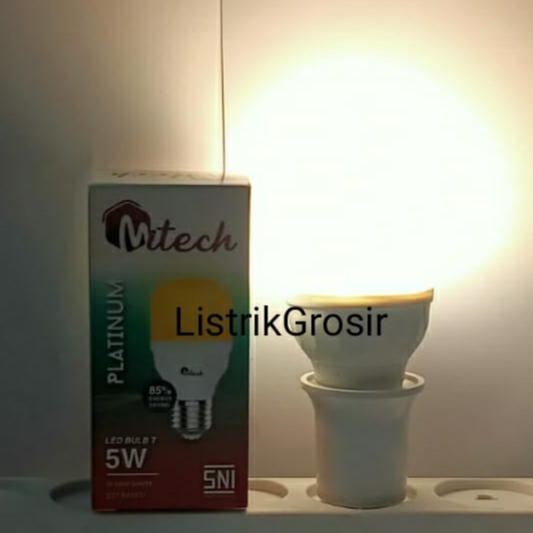 Kuning / Warm White Lampu Led MITECH 5w Kapsul T Bulb 5watt WarmWhite