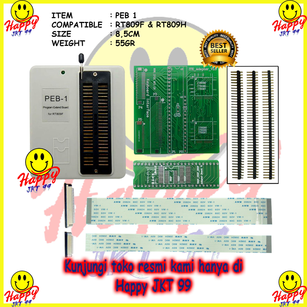 [ HAPPY JKT 99 ] ADAPTER JEPITAN SOCKET SOKET PEB1 PEB 1 RT809F RT809 RT 809 F 809F