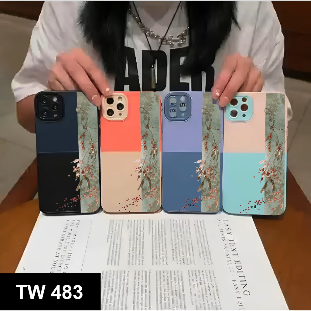 CASE MOTIF TWO TONE FOR XIAOMI REDMI A1 2022 REDMI 9 REDMI 9A REDMI 9T CASE NEW MOTIF - BD