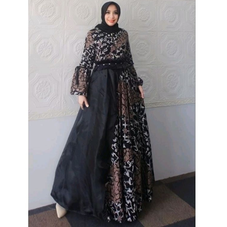 Gamis Mewah Premium Lebaran Terlaris Terbaru Deura ED 12