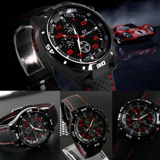 Jam Tangan Pria GT Sport Chrono Grand Touring Korea Fashion Quartz Silikon Rubber Analog Watch GT002