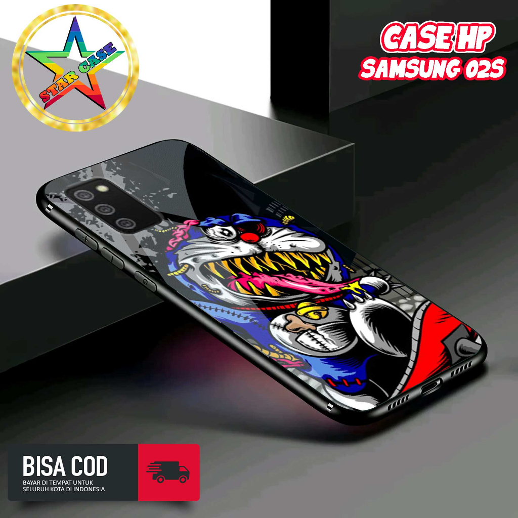 Case Samsung A02S Motif [MASK] Casing Samsung A02S TERBARU Hardcase Glossy Kilau 2D Case Hp Samsung 