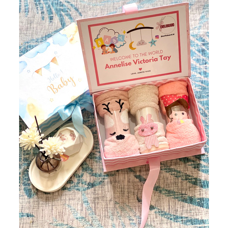 EXFLOBOARD EXCLUSIVE hampers baby new born | baby towel gift | hampers bayi | kado lahiran bayi hand