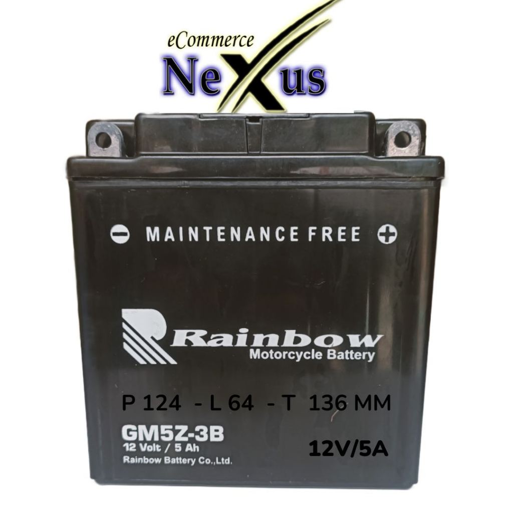 Sparepart Motor Aki RAINBOW GM5Z-3B 12V 5A