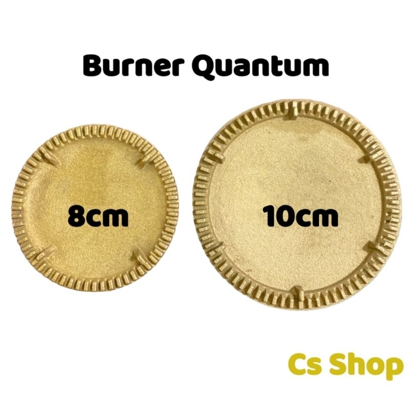 TUNGKU CORONG+BURNER KUNINGAN KOMPOR GAS QUANTUM 8CM &amp; 10CM/CORONG 1 SET + BURNER KUNINGAN KOMPOR GAS QUANTUM KECIL DAN BESAR
