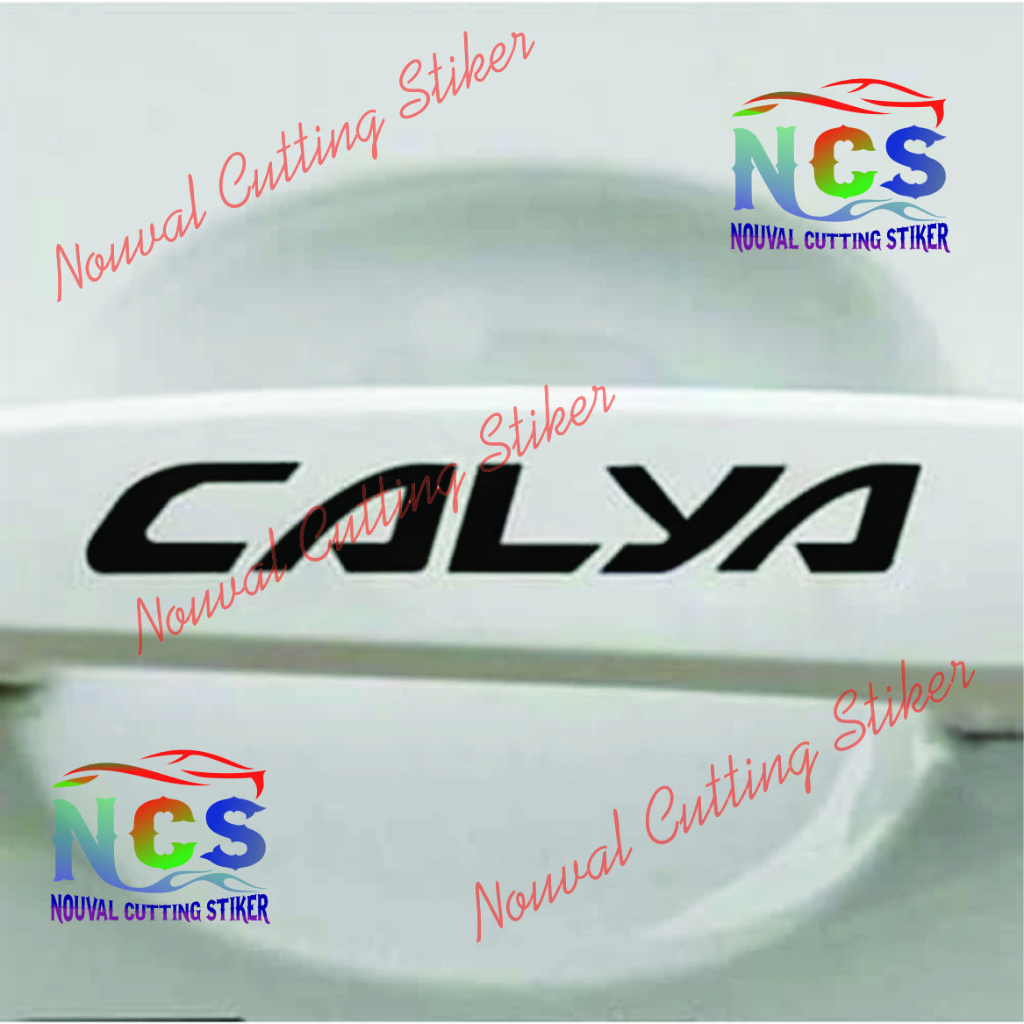4/Set STIKER CALYA Terbaru Mobil Styling Handle pegangan Pintu mobil
