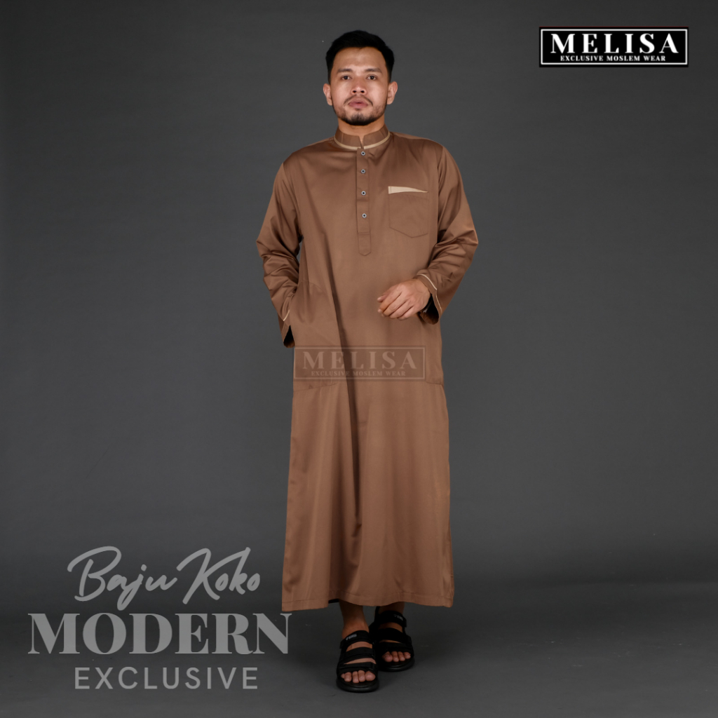 Jubah Pria Gamis Pria Dewasa Lengan Panjang Bahan Katun Tesla Warna Hijau Sage Ukuran M L XL Perlengkapan Haji Umroh